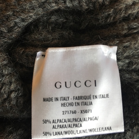 Authentic GUCCI alpaca wool chunky cable kit dress - Picture 5 of 8
